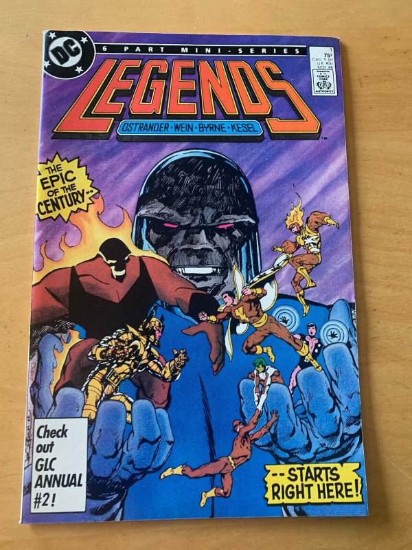 Legends 1 Amanda Waller 1st Appearance 1987 NM (9.2 - 9.4) 1986 DC ...