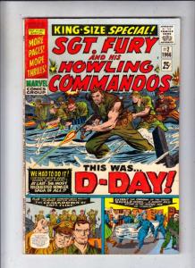 Sgt. Fury and His Howling Commandos King-Size #2 (Aug-66) FN/VF Mid-High-Grad...