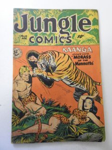 Jungle Comics #112 (1949) VG Condition moisture stain, stamp fc