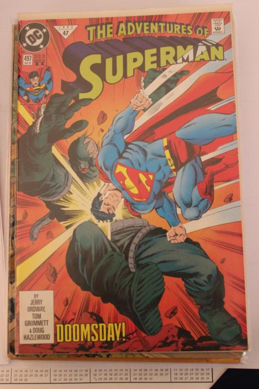 Adventures of Superman 497 NM Second Printing