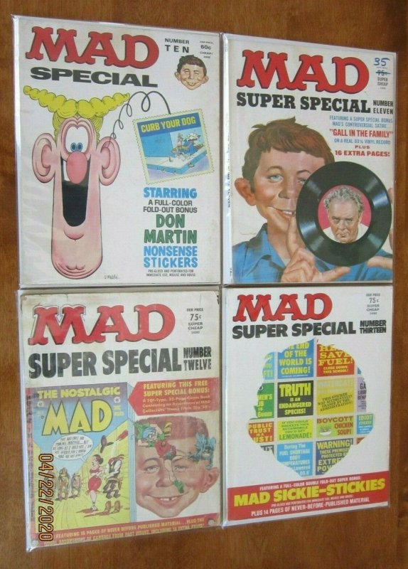 Mad magazine super specials lot from:#3-26 18 different (1970-78)