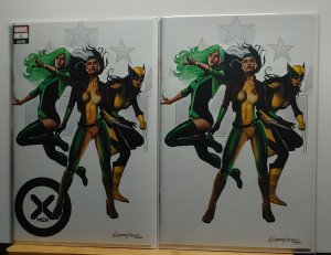 ?X-MEN #1 (2021) GREG HORN Variant Set Of 2 Trade Dress A & Virgin B Rogue X-23