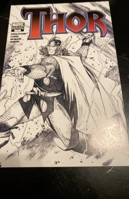 Thor #1 (Sep 2007, Marvel) Pencil Sketch Variant Coipel Straczynski