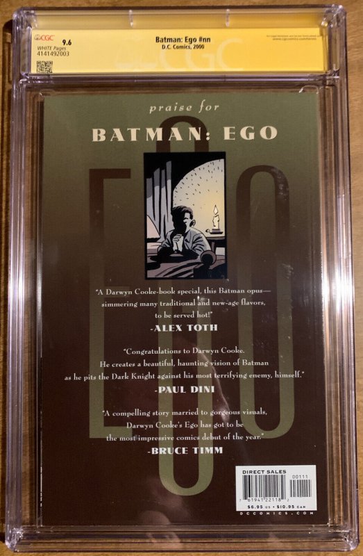 SIGNED ROBERT PATTINSON Batman: EGO CGC 9.6 NM+ “The Batman” source material KEY