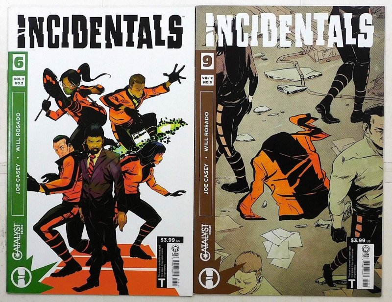 Incidentals Lot of 2 #6, 9 (2018) Lion Forge Comics 1st Print Comic Books