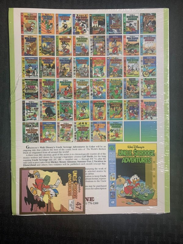 UNCLE SCROOGE ADVENTURES Gladstone #47 by Carl Barks SEALED with Card