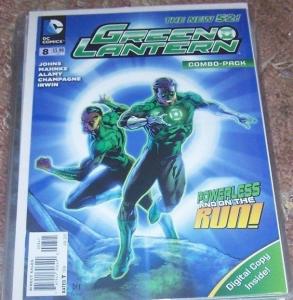 GREEN LANTERN # 8  COMBO PACK EDITION . NEW 52  SINESTRO