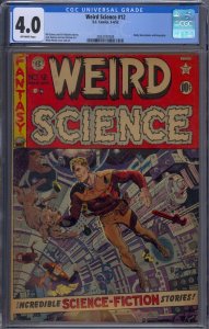 WEIRD SCIENCE #12 CGC 4.0 WALLY WOOD PRE-CODE HORROR