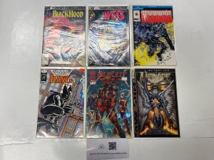 6 IMPACT comic books Black Hood Web Shadowman Shadow Hawk WildCATS Menace 6 KM39