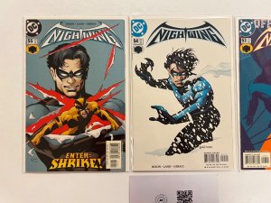 3 Nightwing DC Comic Books # 53 54 55 Wonder Woman Batman Robin Flash 4 JS35