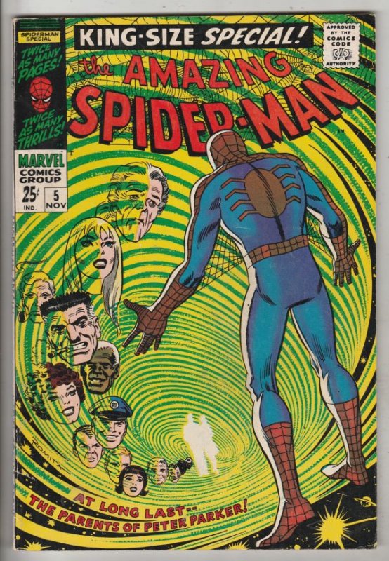 Amazing Spider-Man King-Size Annual #5 (Nov-68) FN/VF+ High-Grade Spider-Man