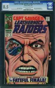 Captain Savage #4 (1968) CGC 8.5 VF+