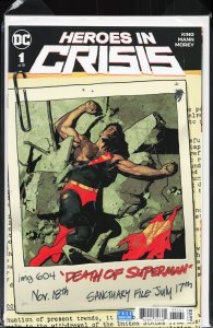 Heroes In Crisis #1 Sook Cover (2018) Heroes in Crisis