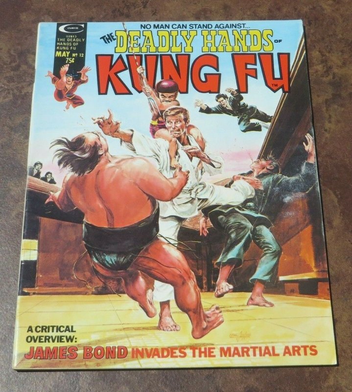 The Deadly Hands of Kung Fu #12 VF High Grade Magazine Martial Arts James Bond