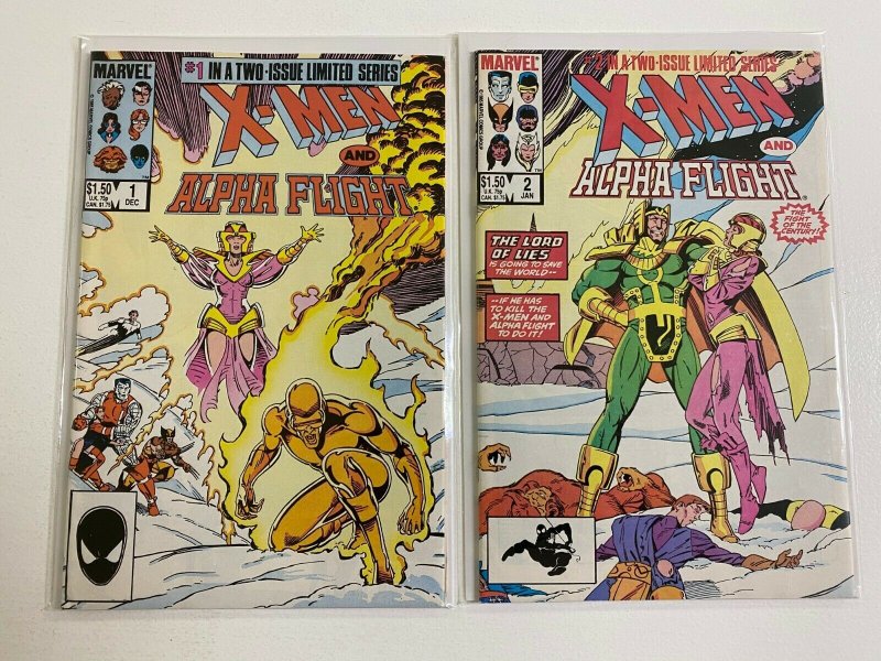 X-Men Alpha Flight 1st Series Set # 1-2 8.0 VF (1985)