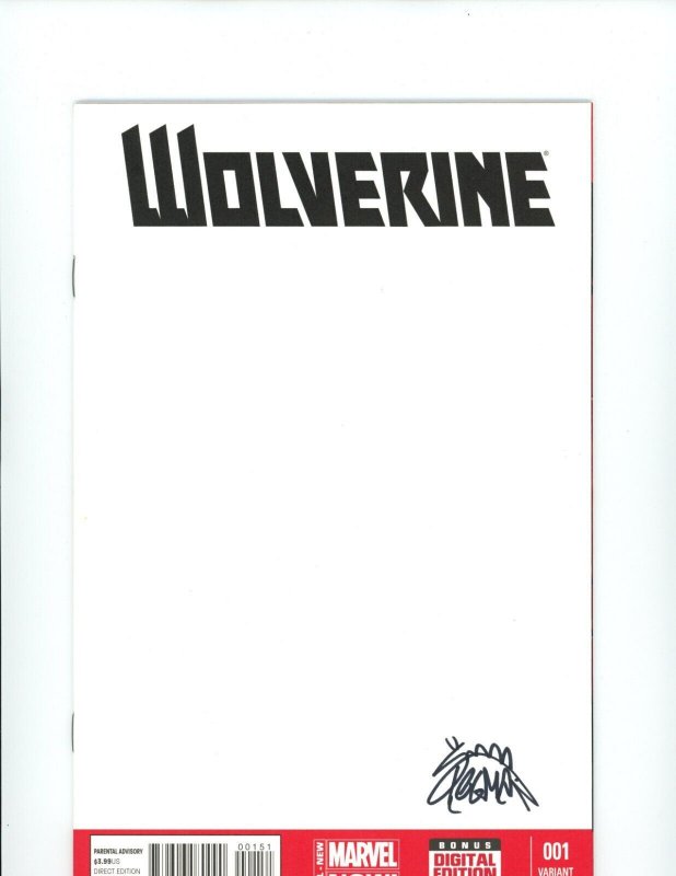 Wolverine #1 - Signed by Ryan Stegman. COA Included. (9.2) 2014