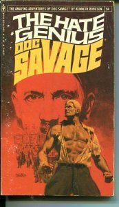 DOC SAVAGE-THE HATE GENIUS-#94-ROBESON-VG/FN-BOB LARKIN COVER-1ST EDTION VG/FN