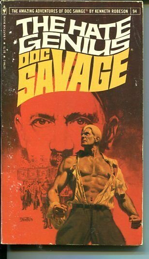 DOC SAVAGE-THE HATE GENIUS-#94-ROBESON-VG/FN-BOB LARKIN COVER-1ST EDTION VG/FN