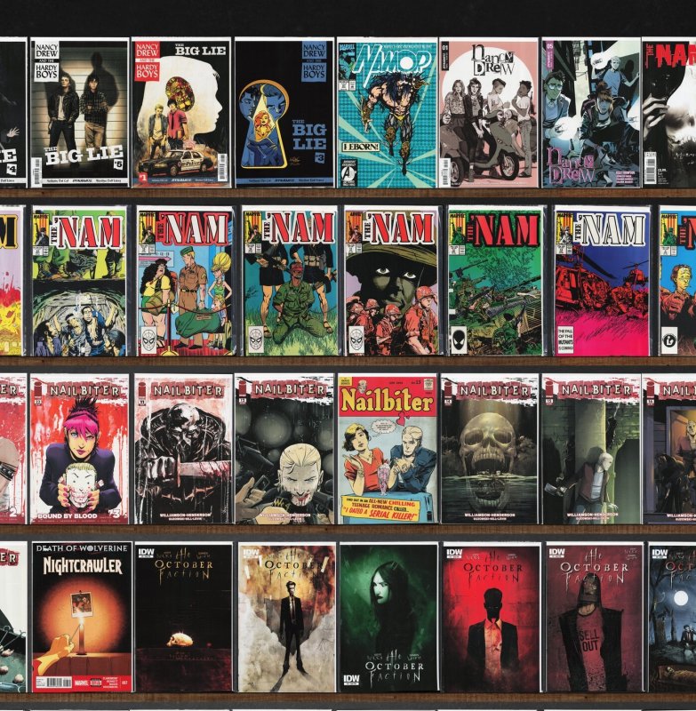 Huge Lot 150+ Comics with Nailbiter, The 'Nam, The October Faction & More!