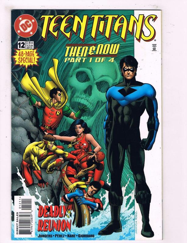 Teen Titans #12 VF DC Comics Then & Now Comic Book Jurgens Nightwing Robin DE14