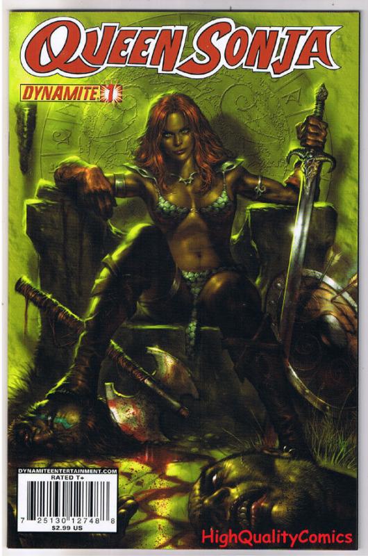 QUEEN RED SONJA #1, VF+, She-Devil, Lucio Parrillo, 2009, more RS in store