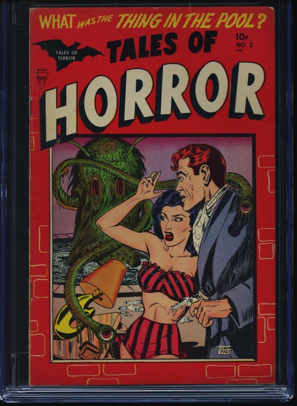 TALES OF HORROR #2 - CGC-6.0, OW-W - Toby - Pre-code horror - Golden Age