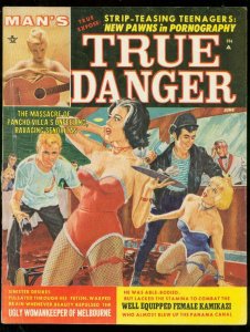 MAN'S TRUE DANGER JUNE 1963-WILD SPICY GGA WEIRD MENACE VG