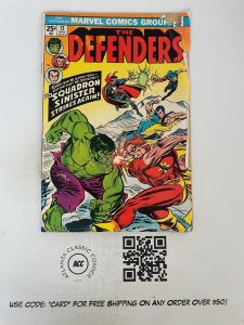 The Defenders # 13 VG- Marvel Comic Book Hulk Dr. Strange Sub-Mariner 2 J225