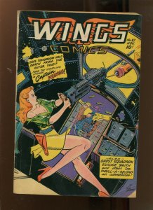 WINGS COMICS #87 (4.5) CAPTAIN WINGS! 1947