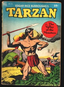 Tarzan #7 1949-Dell- Jesse Marsh art-Valley of The Monsters-Dinosaur story-...
