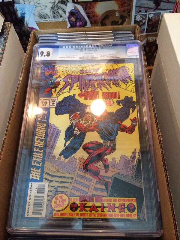 Web Of Spider-Man 119 1St Appearence Of Kaine Later Scarlet Spider! Cgc 9.8 Wp