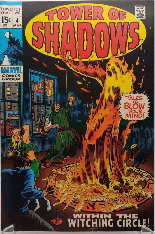 TOWER OF SHADOWS #4 (1969) Marvel, Within the Witching Circle, VG