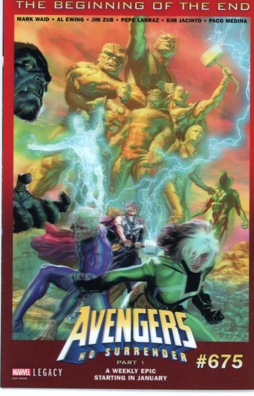 Daredevil 595 Legacy Lenticular Variant 9.0 (our highest grade)