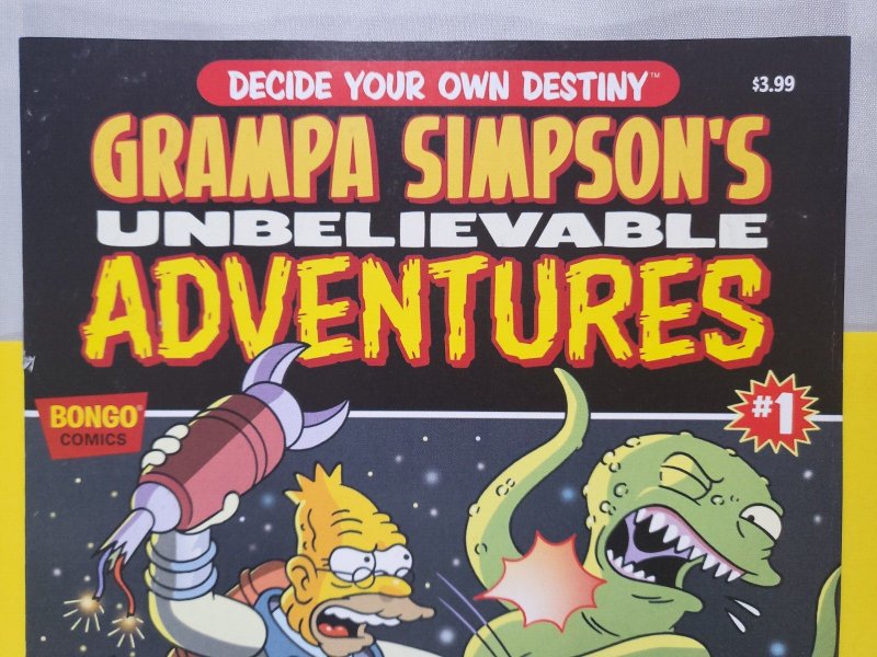 Grampa Simpson's Unbelievable Adventures #1 One Shot 2015 Bongo Comics Low Print