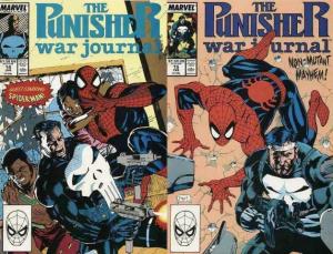 PUNISHER WAR JOURNAL 14-15 Spiderman, neo-Nazis