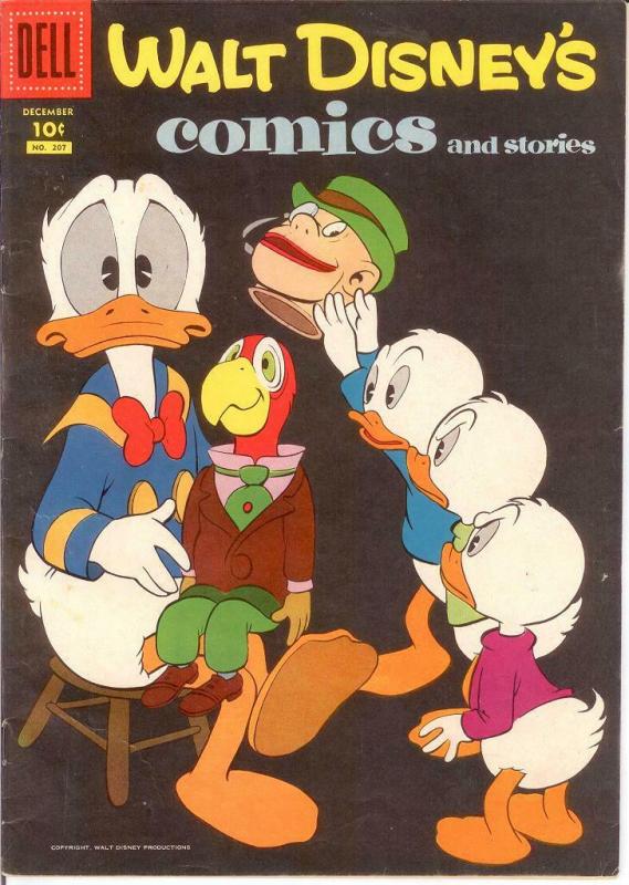 WALT DISNEYS COMICS & STORIES 207 FINE Dec. 1957 COMICS BOOK