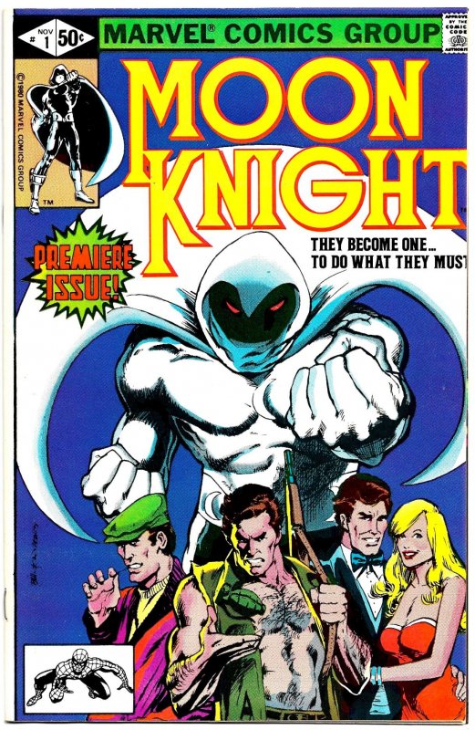 MOON KNIGHT vol1 #1 & 2 (1980) 8.0 VF  Origin and Intro!  Bill Sienkiewicz!