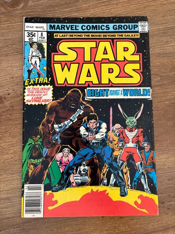 Star Wars # 8 VF Marvel Comic Book Luke Skywalker Han Solo Leia R2D2 8 J293