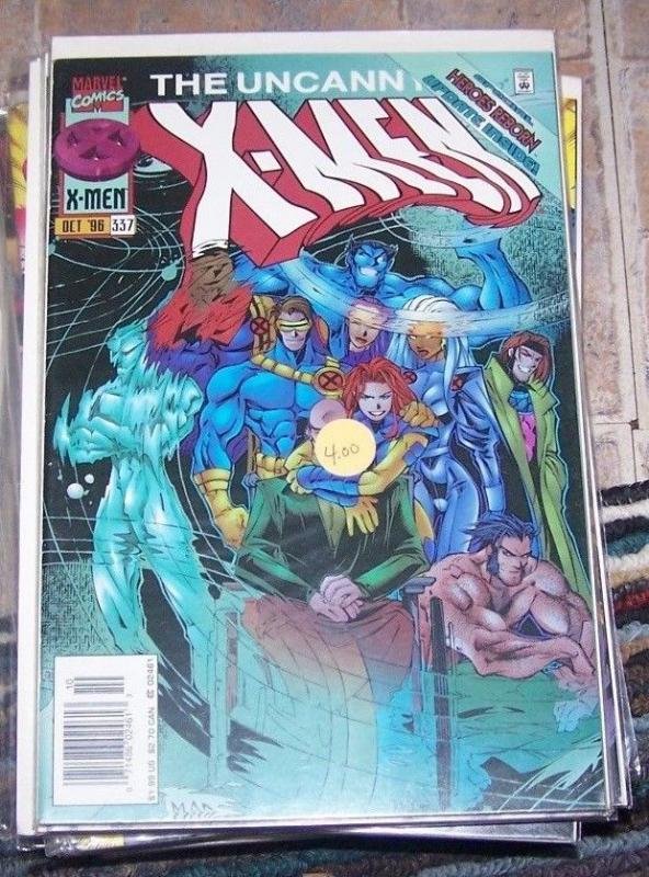  Uncanny X-Men #337 (Oct 1996, Marvel) gambit rogue wolverine xavier