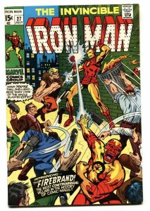 IRON MAN #27 Marvel comic book 1st FIREBRAND-1969