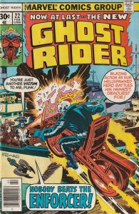 Ghost Rider # 22 Newsstand Cover FN Marvel 1977 [B4]