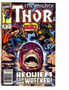 9 Mighty Thor Marvel Comic Books # 402 405 417 418 419 420 421 431 433 Hulk J275