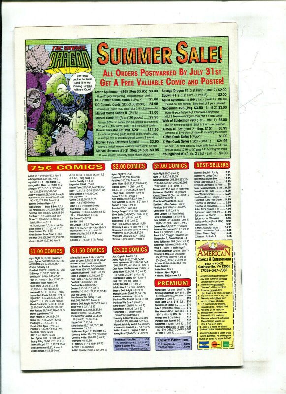 SAVAGE DRAGON #1 - FIRST PRINT (9.2) 1992