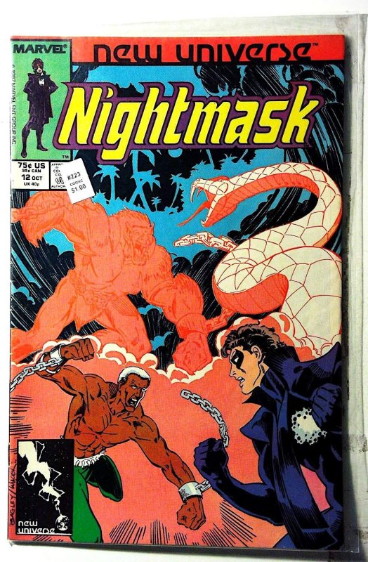 Nightmask #12 (1987) Marvel Comics 1st Print Comic Book