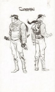 Steampunk Gotham Superman DC Design Art Prelim - 2011 art by Sean Gordon Murphy