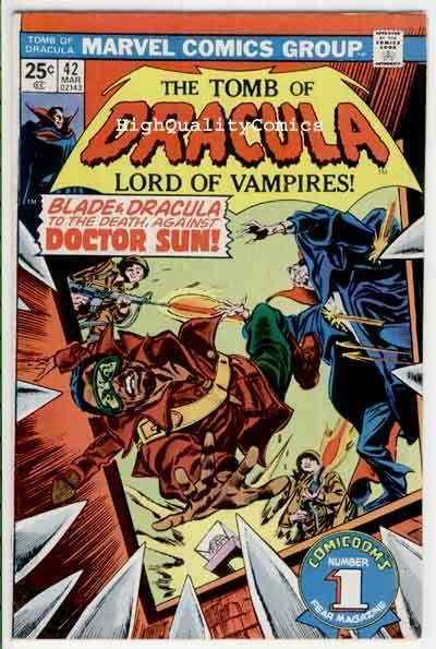 TOMB of DRACULA #42, FN+, Vampire, Blade, Marv Wolfman, 1972, Tom Palmer