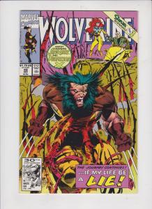 WOLVERINE  V1 #49  1991  STARRING JEAN GREY and PROFESSOR X