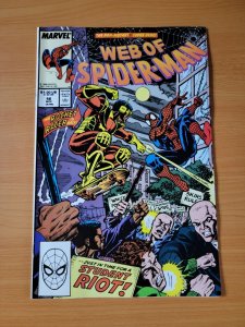 Web of Spider-Man #56 Direct Market Edition ~ NEAR MINT NM ~ 1989 Marvel Comics