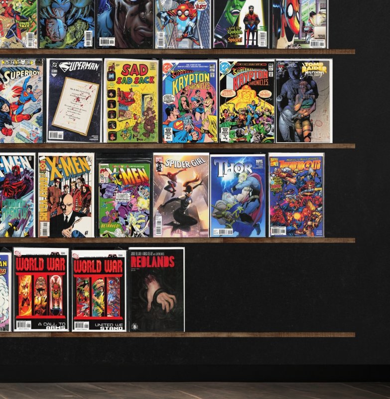 Huge Lot 140+ Comics with Superboy, Spider-Girl, Star Wars, Batman & More!