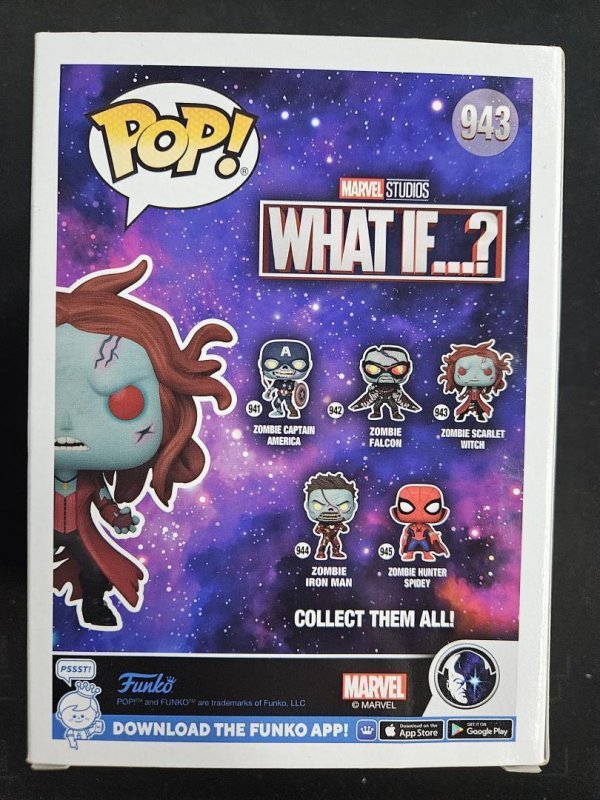 Funko Pop! Zombie Scarlet Witch #943, Marvel What If